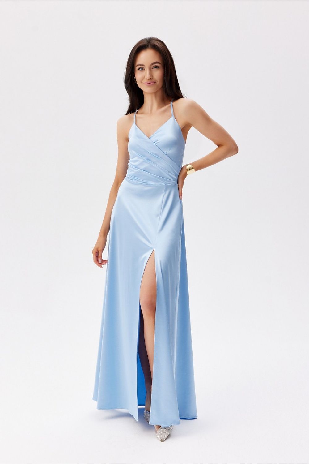Sukienka Model Serena BLE SUK0521 Błękit - Roco Fashion