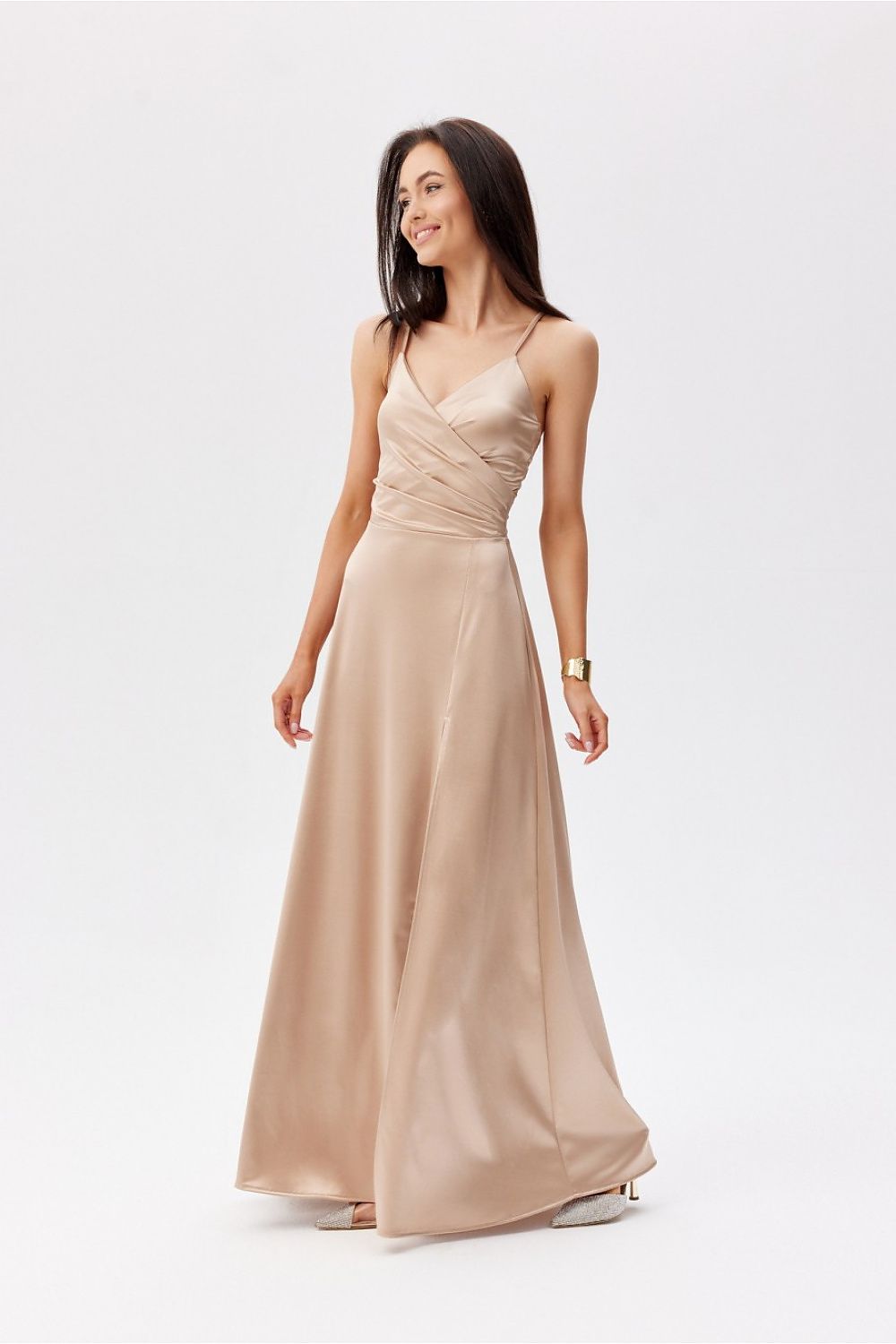 Sukienka Model Serena BEZ SUK0521 Beige - Roco Fashion