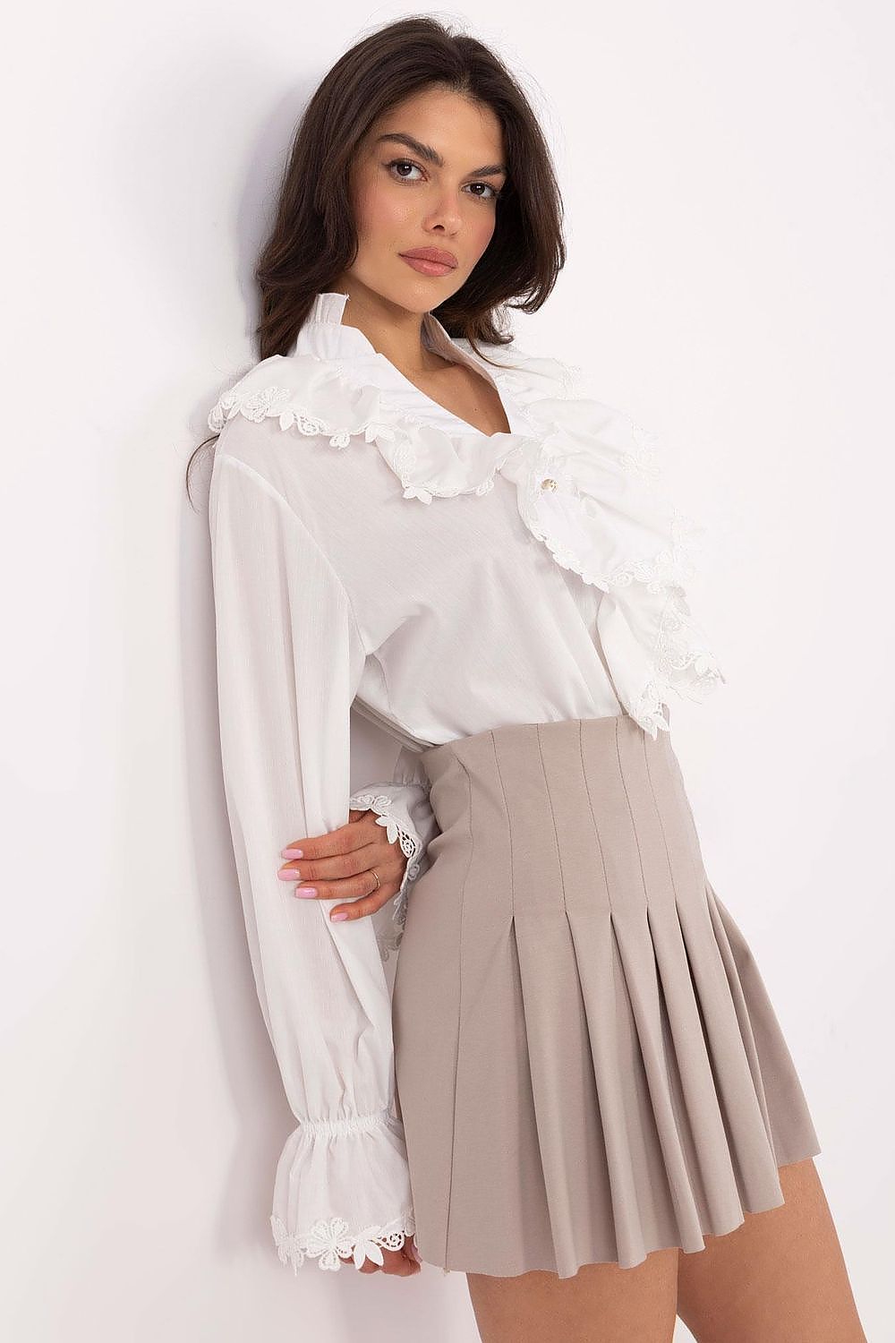  Spódnica Model DHJ-SD-8792.68 Dark Beige - Italy Moda 