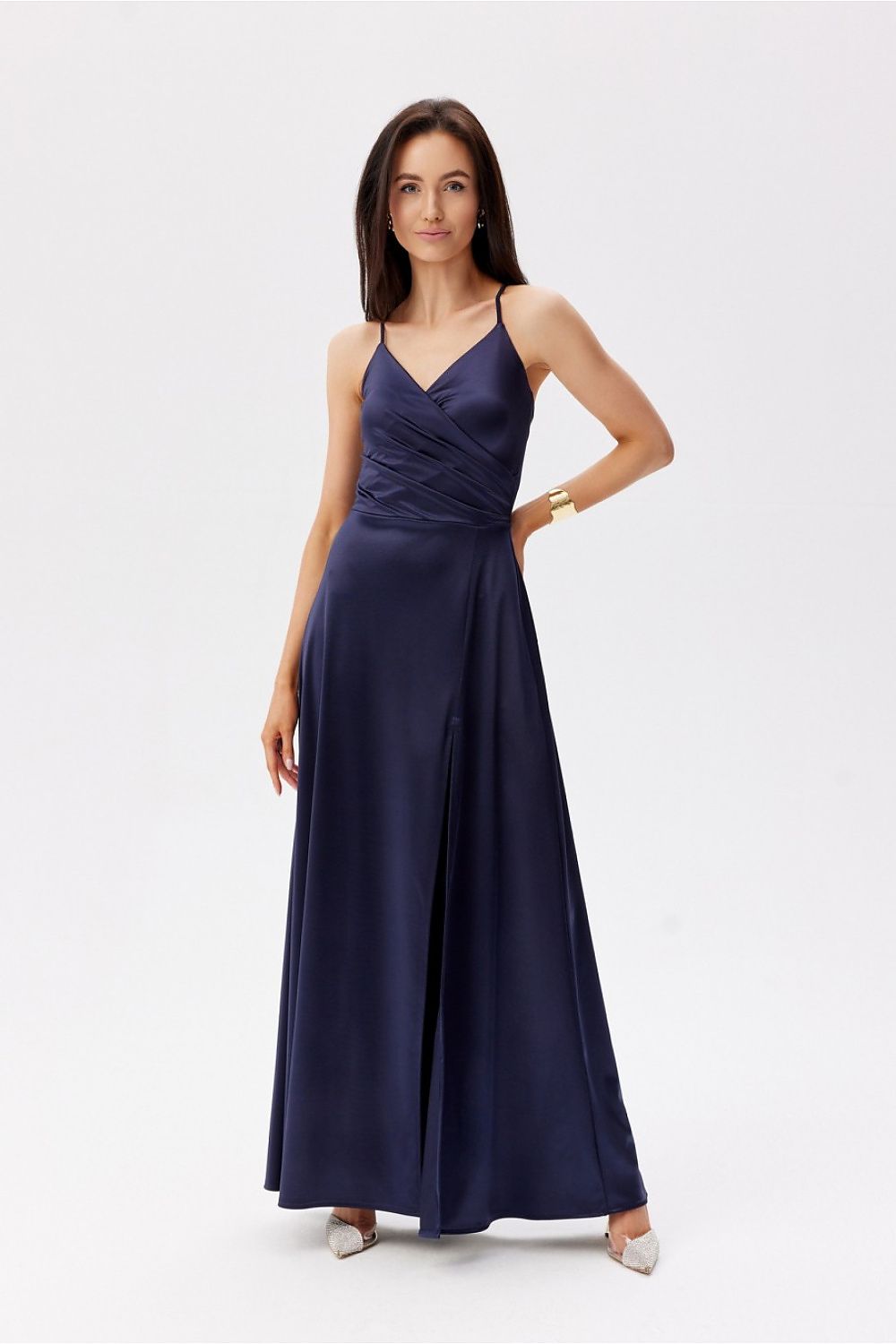  Sukienka Model Serena GRA SUK0521 Navy - Roco Fashion 