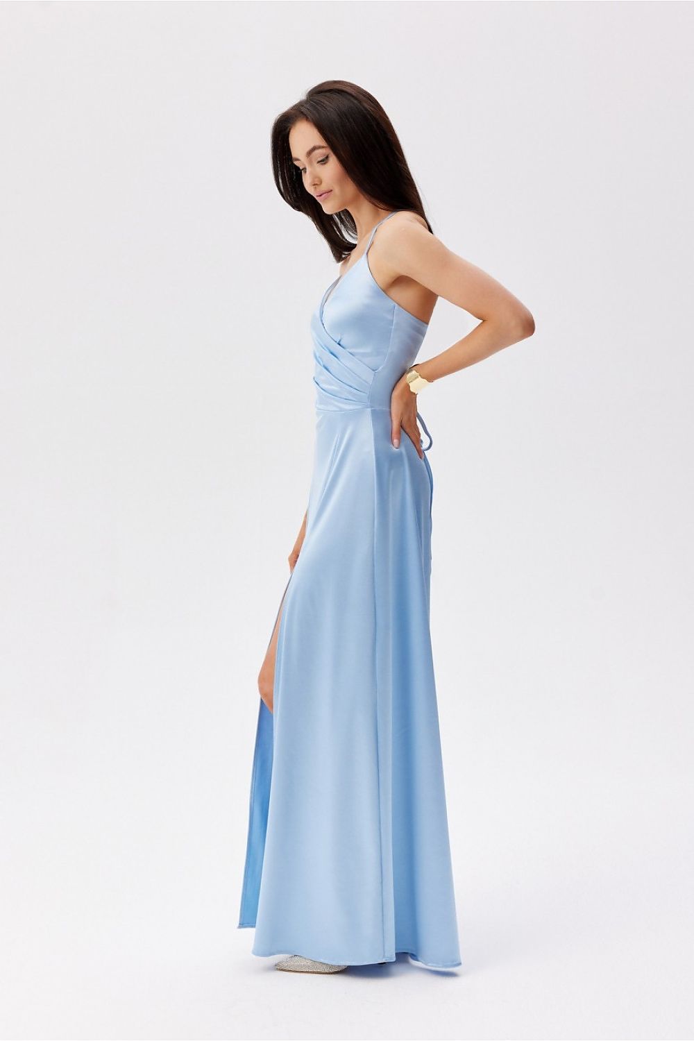  Sukienka Model Serena BLE SUK0521 Błękit - Roco Fashion 