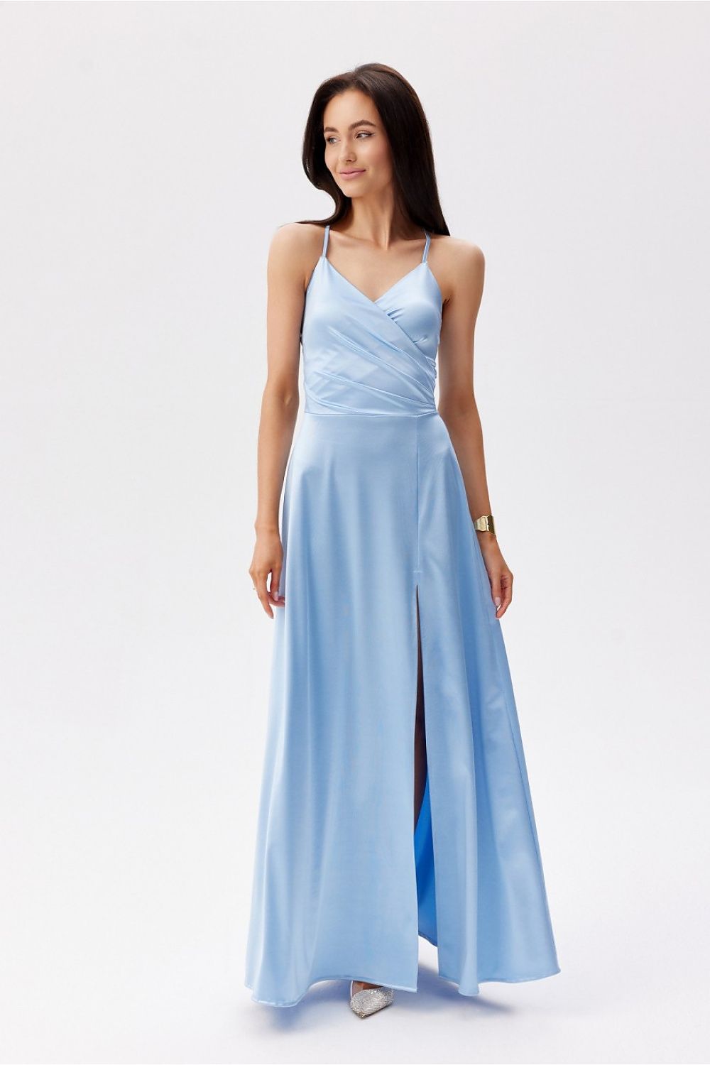  Sukienka Model Serena BLE SUK0521 Błękit - Roco Fashion 