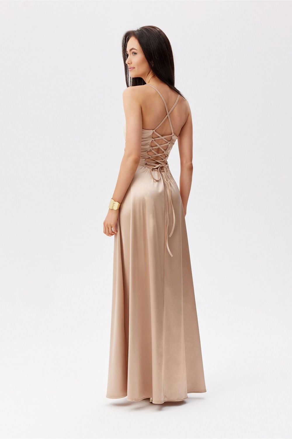  Sukienka Model Serena BEZ SUK0521 Beige - Roco Fashion 