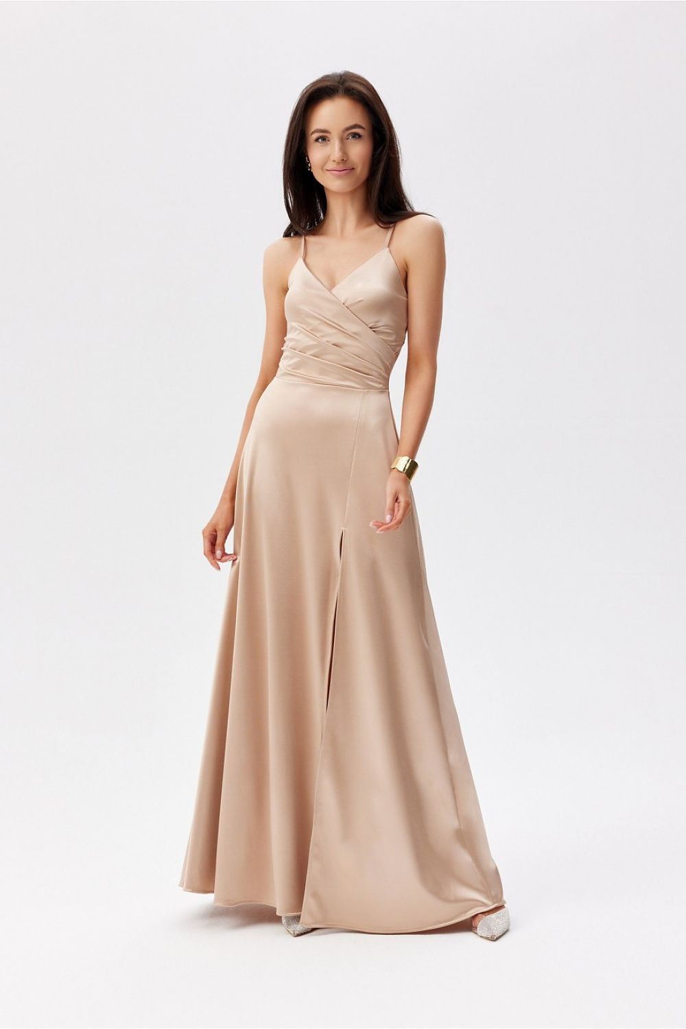  Sukienka Model Serena BEZ SUK0521 Beige - Roco Fashion 