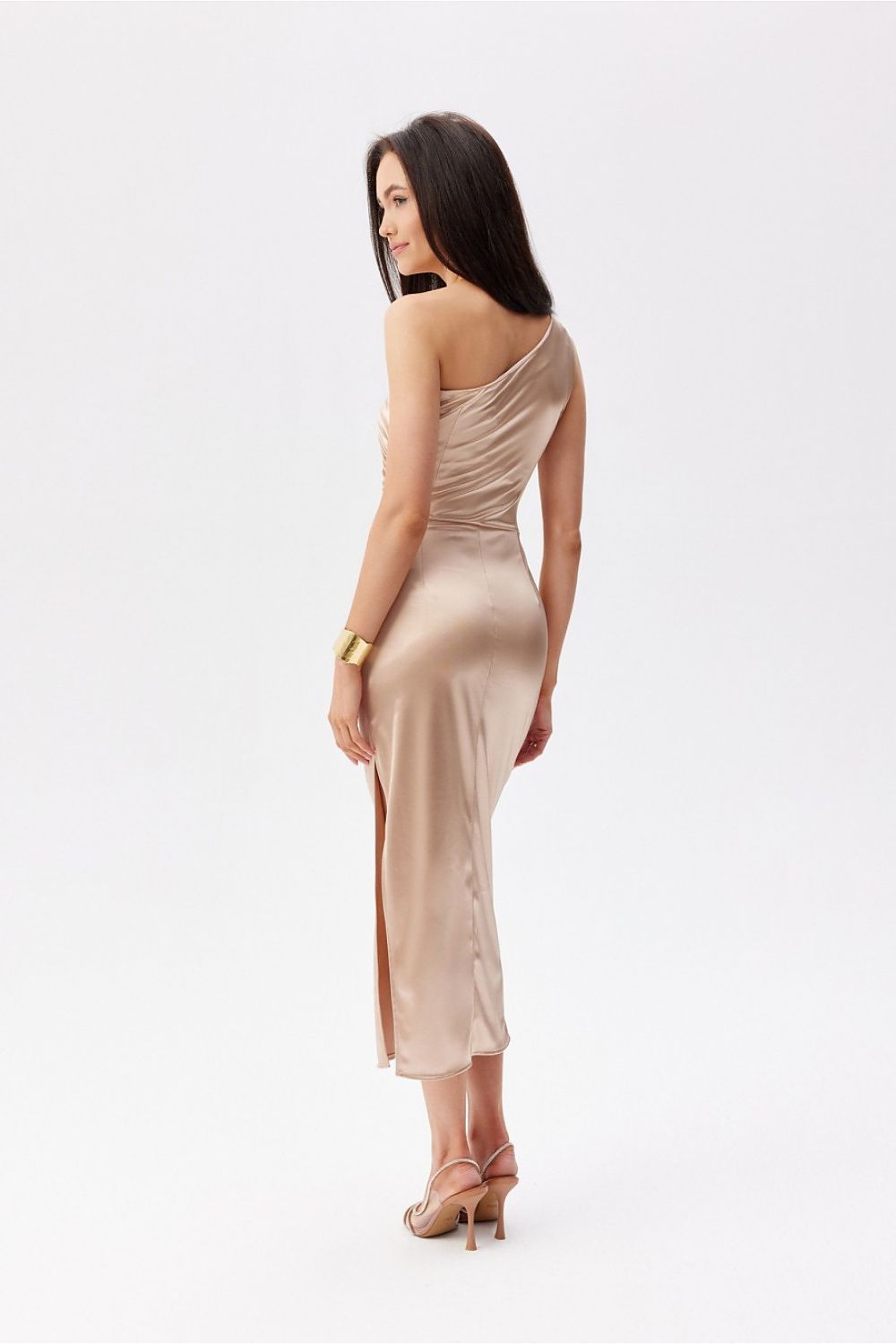  Sukienka Model Elen BEZ SUK0437 Beige - Roco Fashion 