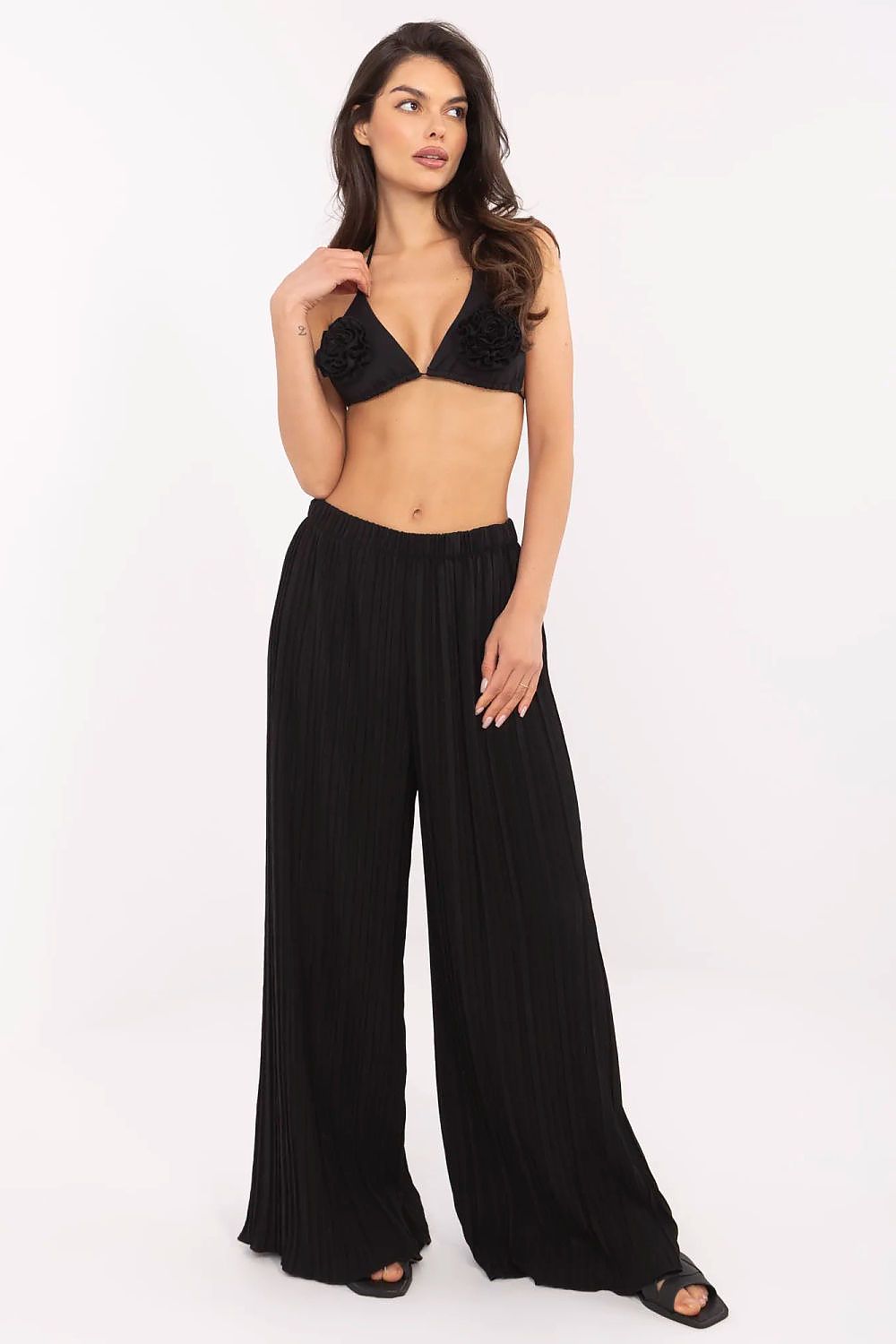  Spodnie Damskie Model MI-SP-A2432.71 Black - Italy Moda 