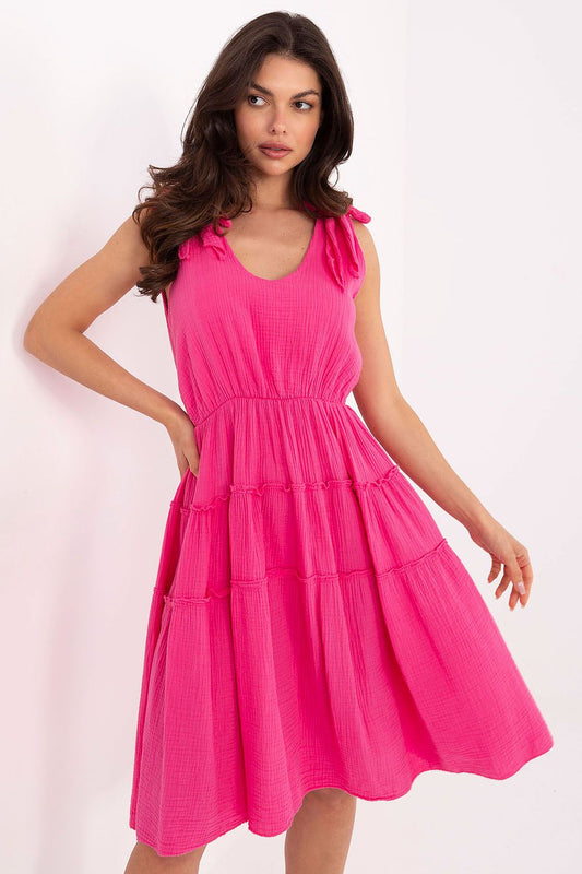  Sukienka Model MI-SK-92179.14 Dark Pink - Italy Moda 