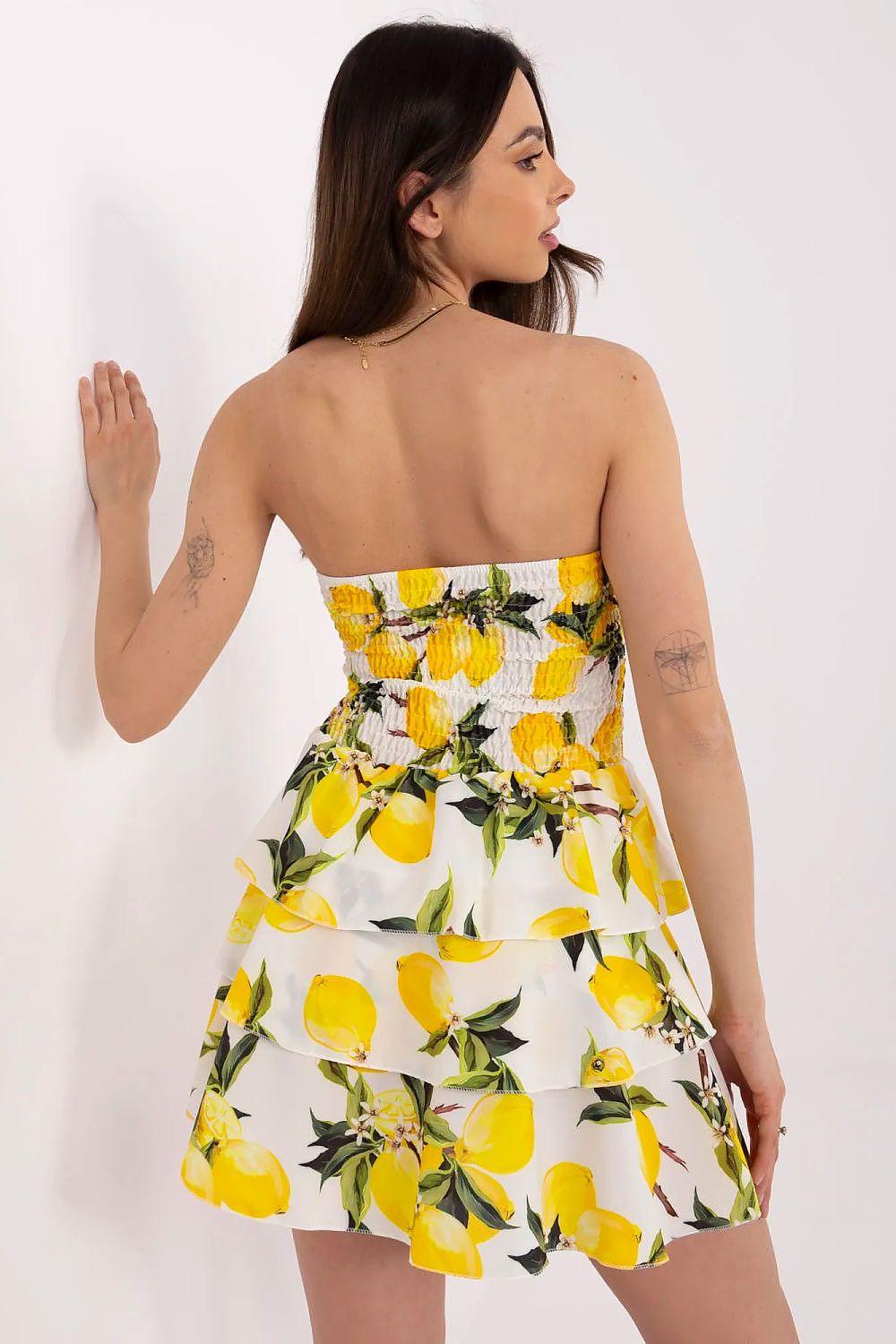  Sukienka Model MI-SK-23708.60 Ecru - Italy Moda 