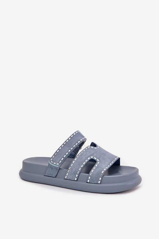  Sandał Klapki Model  Delyna 27004 Blue - Step in style 