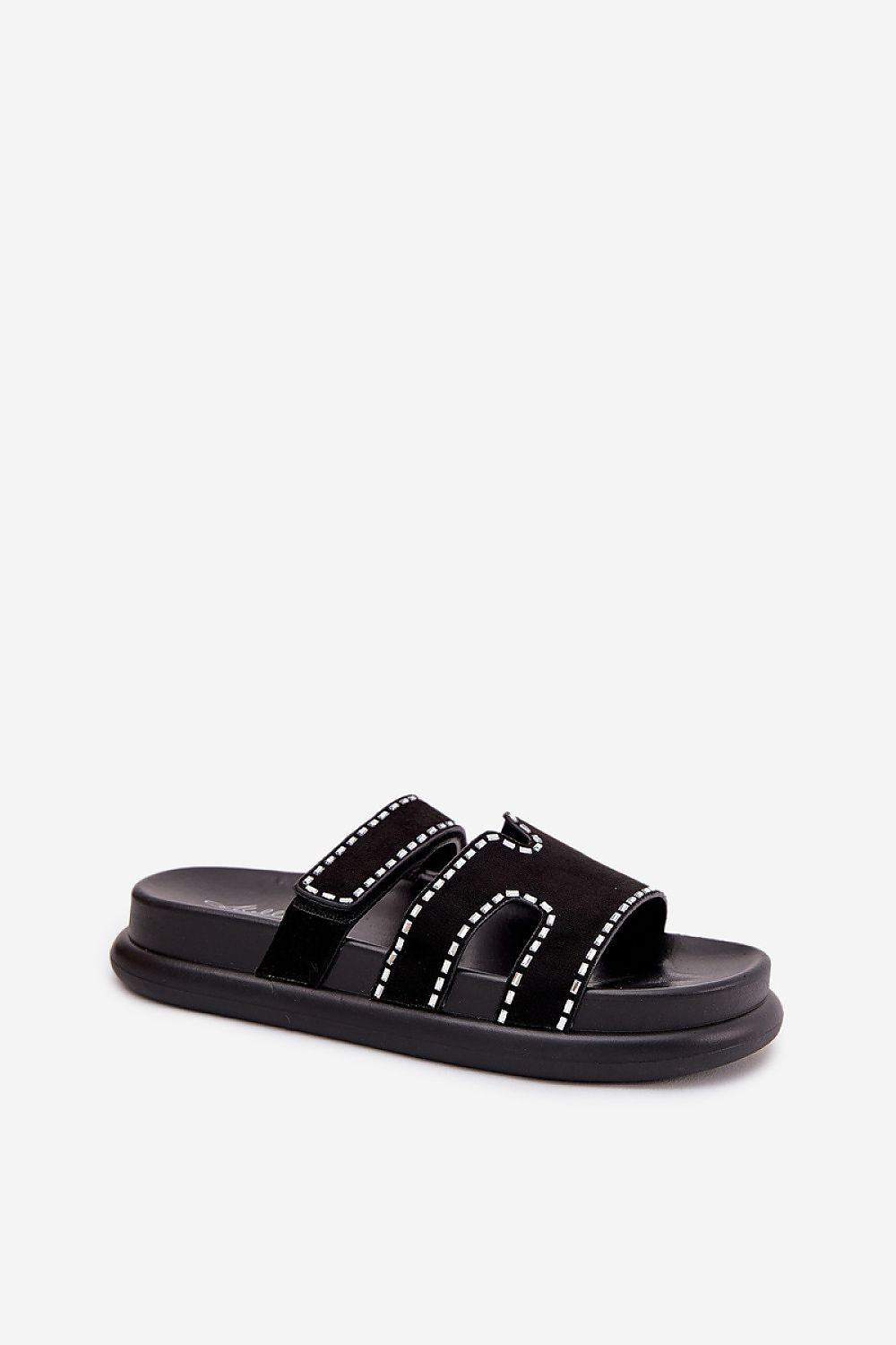  Sandał Klapki Model Delyna 27004 Black - Step in style 