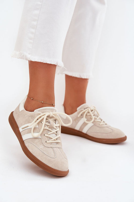   Buty Sportowe Model Ismina GD-XF-146 Beige - Step in style 