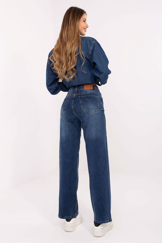  Spodnie Jeansy Damskie Model D85083BI62544D295 Dark Blue - Sublevel 