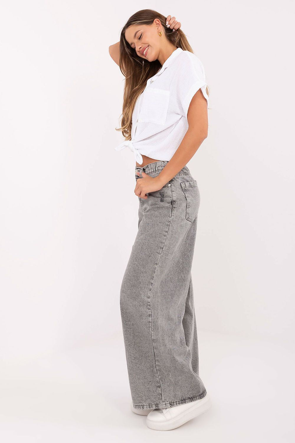  Spodnie Jeansy Damskie Model D80023BG62551G135 Grey - Sublevel 