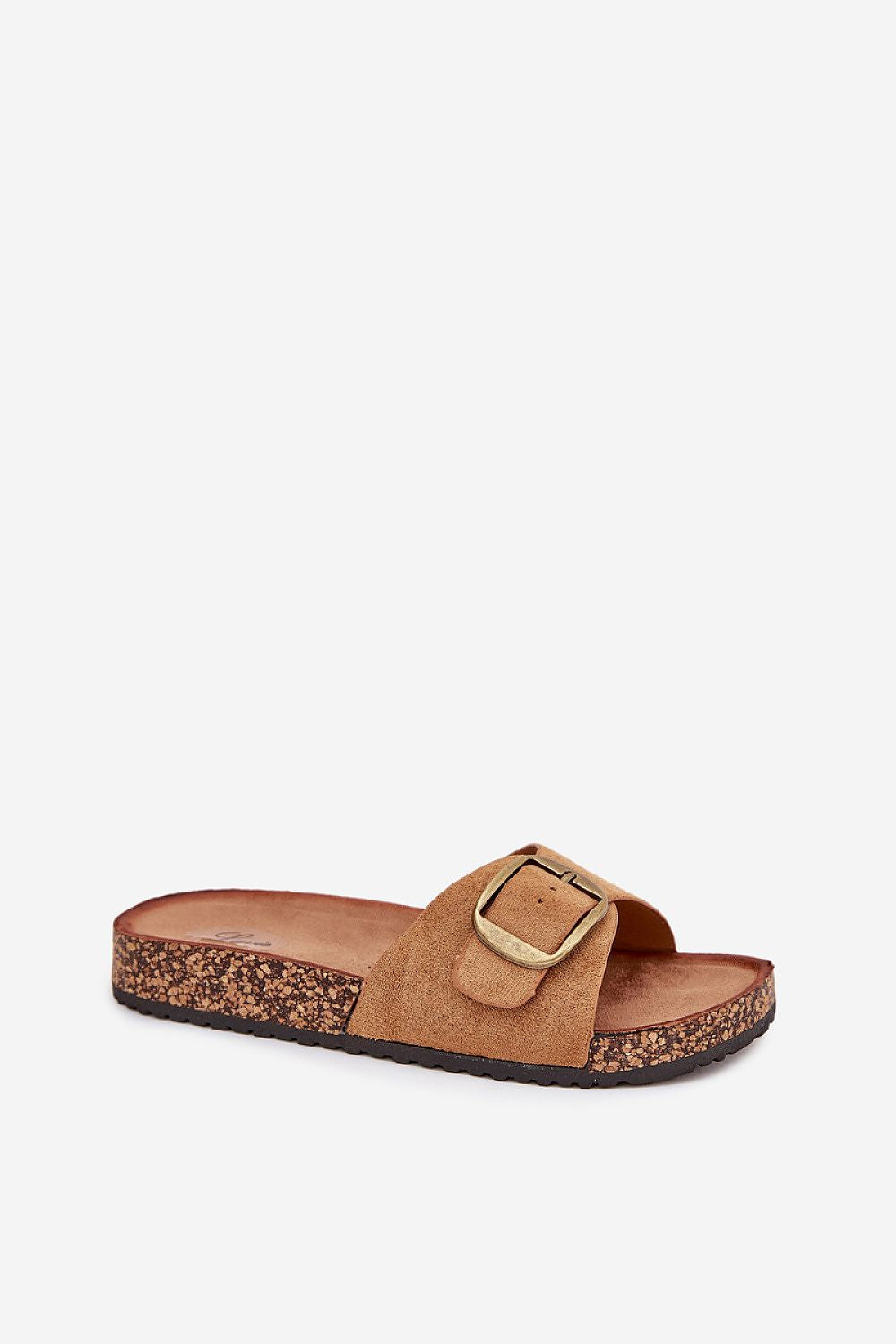  Sandał Klapki Model Zavira WD299 Camel - Step in style 