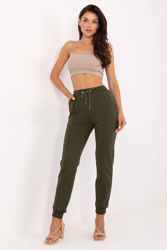  Spodnie Dresowe Model CLM-DR-1275.30 Khaki - Factory Price 